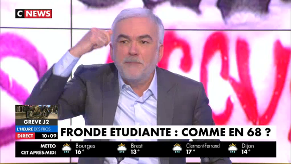 Pascal Praud très remonté contre la vice-présidente de l'UNEF