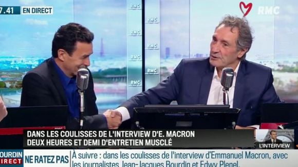 Interview d'Emmanuel Macron : Edwy Plenel et Jean-Jacques Bourdin très critiqués par leurs confrères