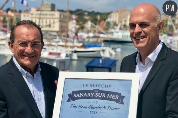 Jean-Pierre Pernaut et le maire de Sanary-sur-Mer