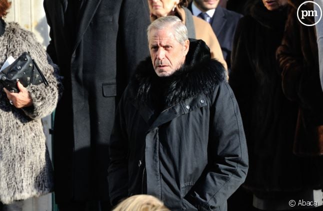 Jean-Claude Darmon lors des obsèques de Johnny Hallyday en décembre 2017