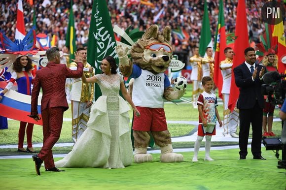 Cérémonie d'ouverture de la Coupe du monde en Russie.