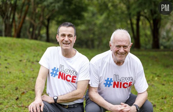 Thierry et Maurice, le fils et le père octogénaire niçois, 54 et 80 ans.