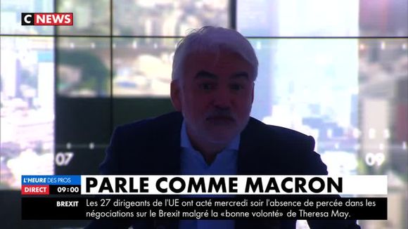 Dans le noir, Pascal Praud se paye l'allocution d'Emmanuel Macron