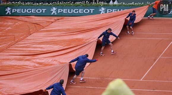 Roland-Garros victime de la pluie