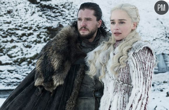 Kit Harington et Emilia Clarke dans "Game of Thrones"