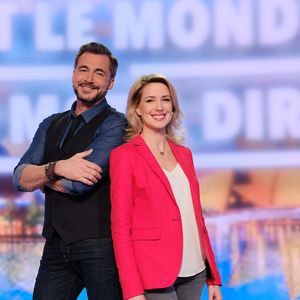 Olivier Minne et Sidonie Bonnec sur le plateau de "Tout le monde a son mot à dire" sur France 2