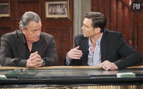 Eric Braeden et Daniel Goddard dans "Les Feux de l'amour"