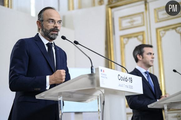 Edouard Philippe et son ministre Olivier Véran