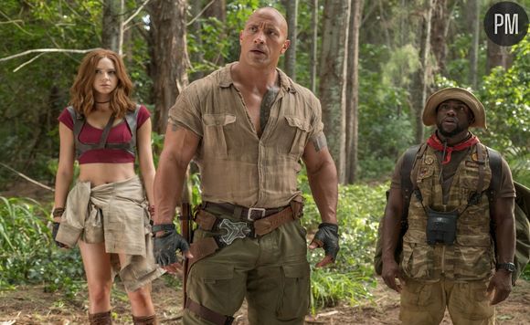 Kevin Hart, Karen Gillan et Dwayne Johnson.