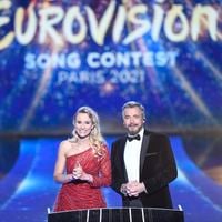 "Eurovision junior" : Elodie Gossuin, Olivier Minne et Carla à la présentation du concours aujourd'hui sur France 2