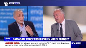 &quot;Fin du débat, il a fait son travail !&quot; : Olivier Truchot recadre Tariq Ramadan qui s&#039;en prend à un journaliste de BFMTV
