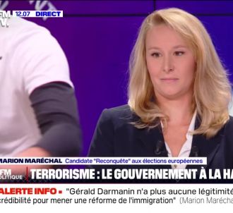 Marion Maréchal sur le plateau de 'BFM politique' ce...
