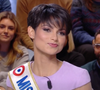 Eve Gilles (Miss France 2024) dans "Quotidien" sur TMC le lundi 18 décembre 2023.