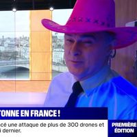 "On ne l'a jamais fait dans une émission d'info" : Christophe Delay danse la country sur le plateau de la matinale de BFMTV