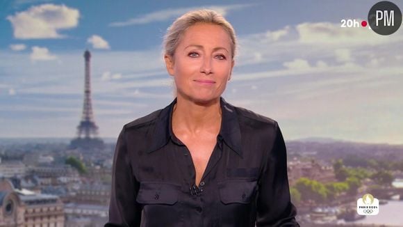 Anne-Sophie Lapix au "20 Heures de France 2"