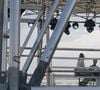 Le plateau de France 2 avec vue sur la Tour Eiffel.