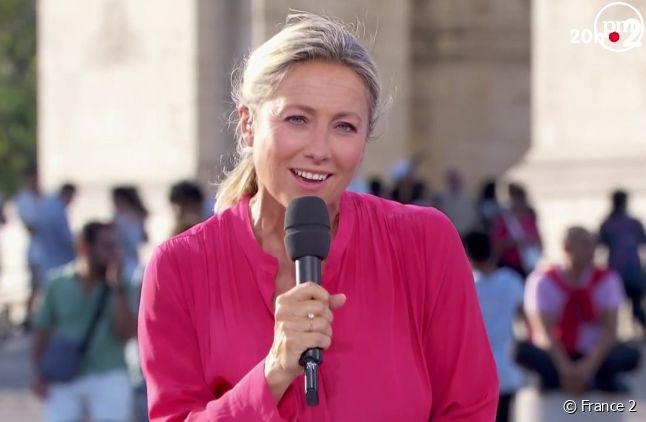 Anne-Sophie au JT de France 2 le mercredi 28 août 2024.