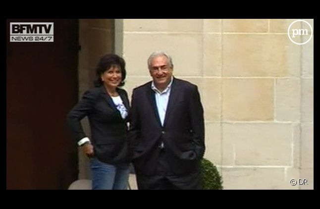 Dominique Strauss-Kahn et Anne Sinclair, le 4 septembre 2011 à Paris.