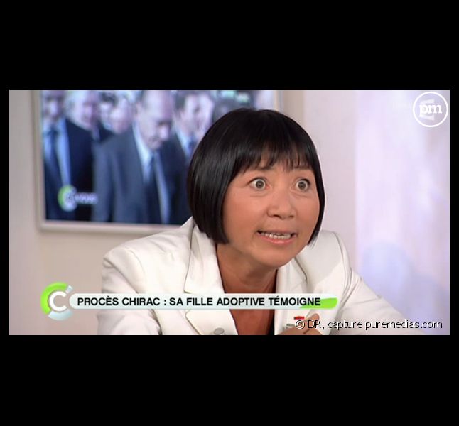 Anh Dao Traxel, fille adoptive de Jacques Chirac, dans "C a vous" le 7 septembre 2011.