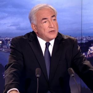 Dominique Strauss-Kahn, sur le plateau du 20 heures de TF1 le 18 septembre 2011.