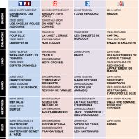 Tous les programmes de la télé du 8 au 14 octobre