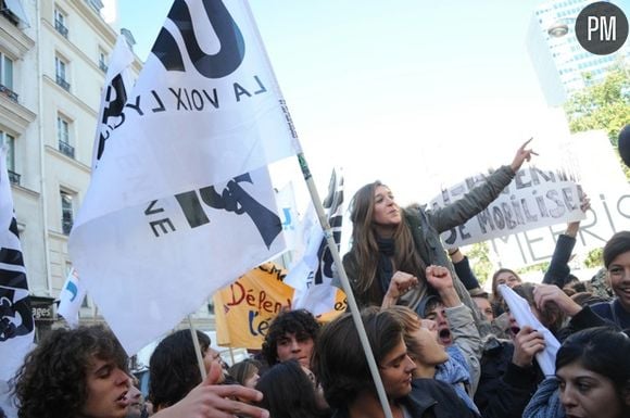 Une manifestation d'étudiants, en 2010