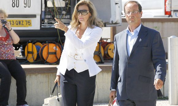 Valérie Trierweiler et François Hollande, lors de l'université d'été du PS à La Rochelle en 2011.