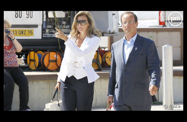 Valérie Trierweiler et François Hollande, lors de l'université d'été du PS à La Rochelle en 2011.