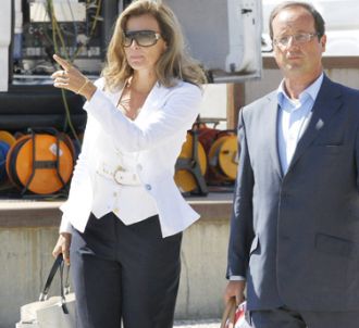 Valérie Trierweiler et François Hollande, lors de...