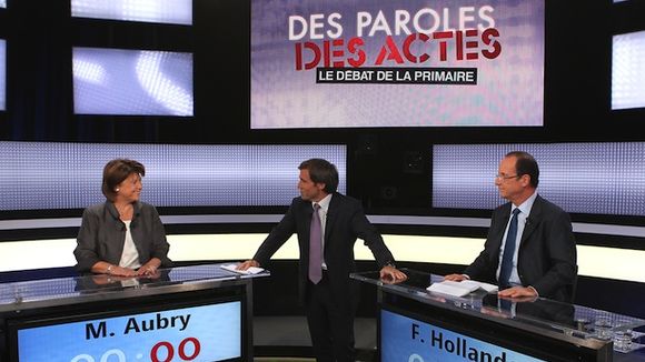 Audiences : le débat Aubry/Hollande très suivi par les plus de cinquante ans