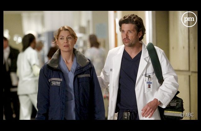 Ellen Pompeo et Patrick Dempsey dans "Grey's Anatomy" saison 8