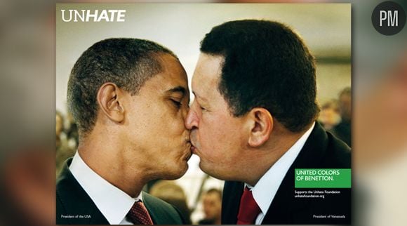 USA/Venezuela, la nouvelle campagne "Unhate" de la marque Benetton.