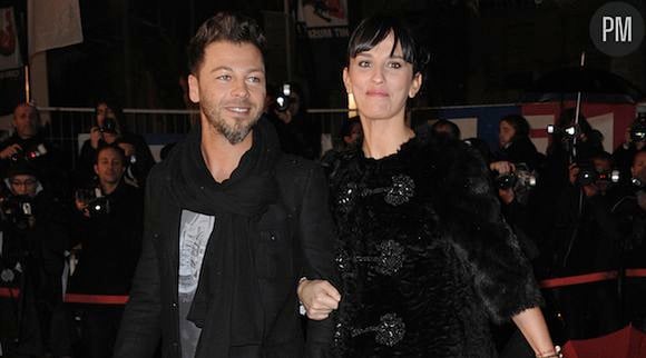 Christophe Maé et sa femme sur le tapis rouge des "NRJ Music Awards 2012".