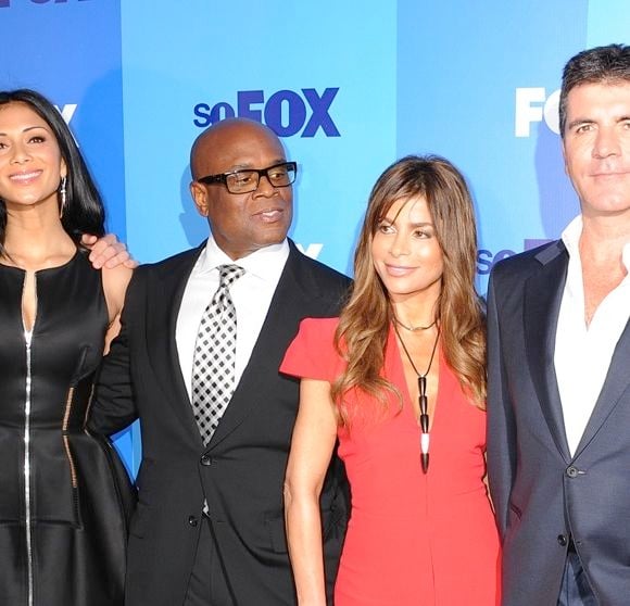 Steve Jones, Nicole Scherzinger, L.A. Reid, Paula Abdul et Simon Cowell