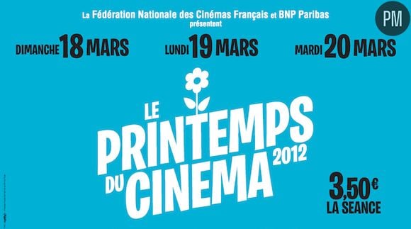 L'affiche du Printemps du Cinéma 2012