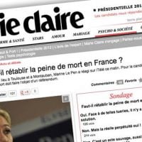 "Marie Claire" crée la polémique après un débat sur la peine de mort