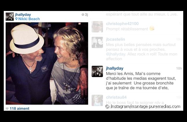 Johnny Hallyday s'exprime sur Instagram
