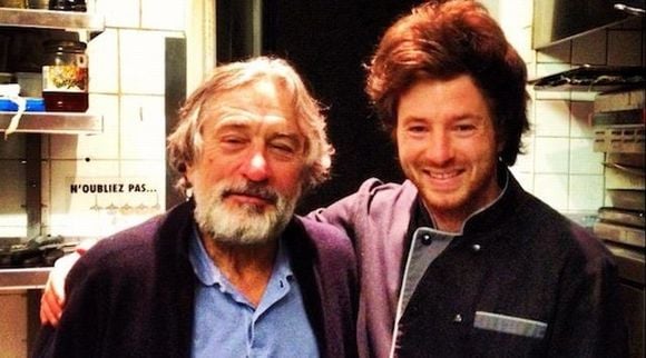 Jean Imbert, le lauréat de "Top Chef" 2012, avec Robert De Niro.