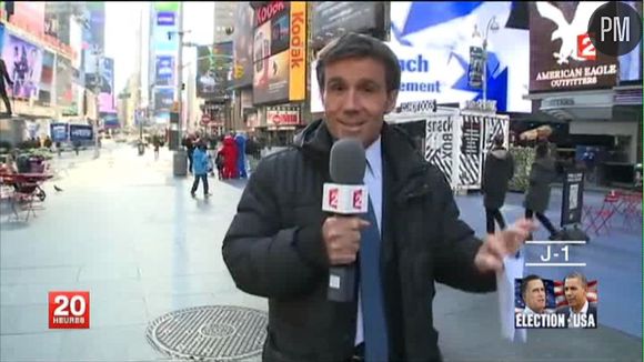 David Pujadas à New York, le 5 novembre 2012.