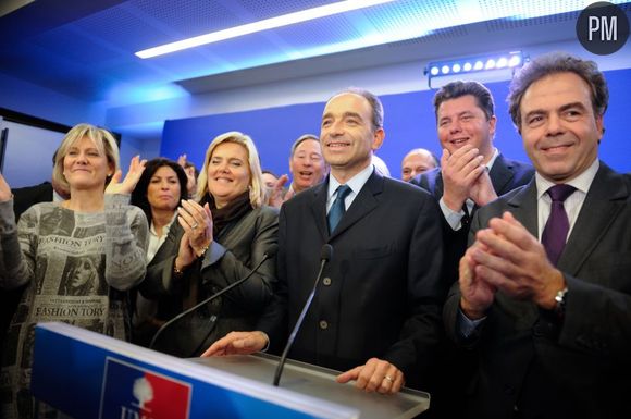 Jean-François Copé annonce sa victoire, le 19 novembre 2012.