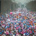 Il y avait 300.000 manifestants selon la police à la "manif pour tous" contre le mariage gay, le 24 mars 2013 à Paris. 1,4 million selon les organisateurs.
