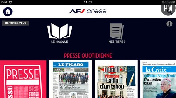 Air France lance son offre de presse numérique.