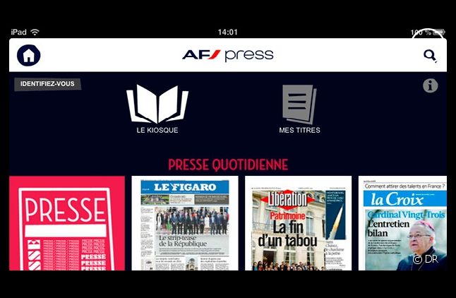 Air France lance son offre de presse numérique.