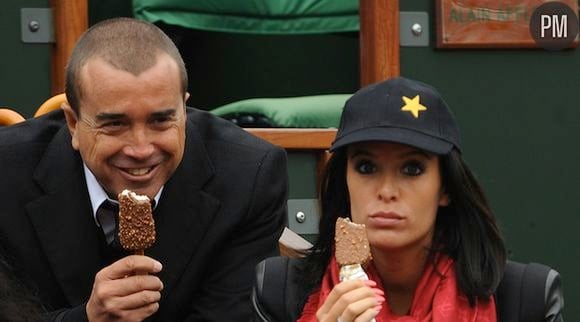 Arnaud Lagardere et Jade Foret attending en 2012 à Roland Garros