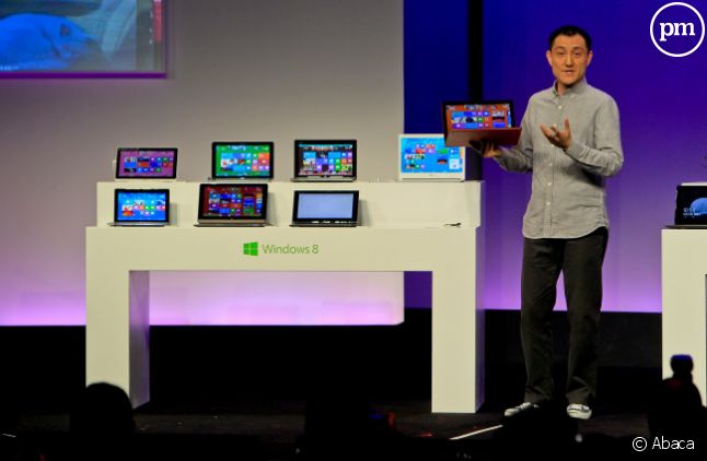 La "Surface" de Micosoft lors de sa présentation en octobre 2012.