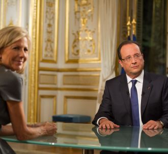 François Hollande interrogé par Claire Chazal, le 15...