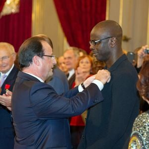 Liliam Thuram, lors de la remise de sa légion d'honneur le 17 septembre 2013.