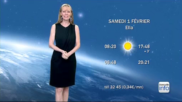 France 3 : Florence Klein a présenté sa dernière météo