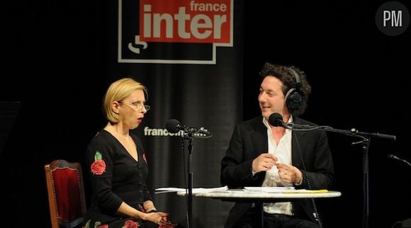 Nathalie Dessay en 2012 sur France Inter en compagnie de Guillaume Gallienne