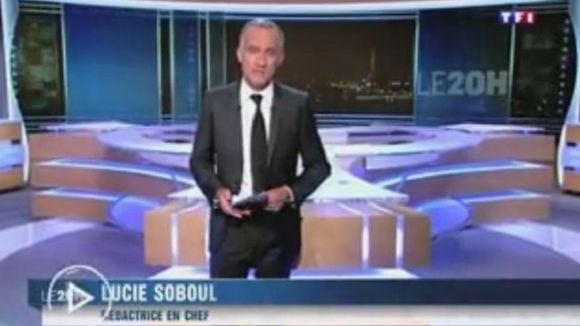 Gilles Bouleau dans le 20H de TF1 hier soir